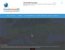 Tablet Screenshot of canaltiempo21.com